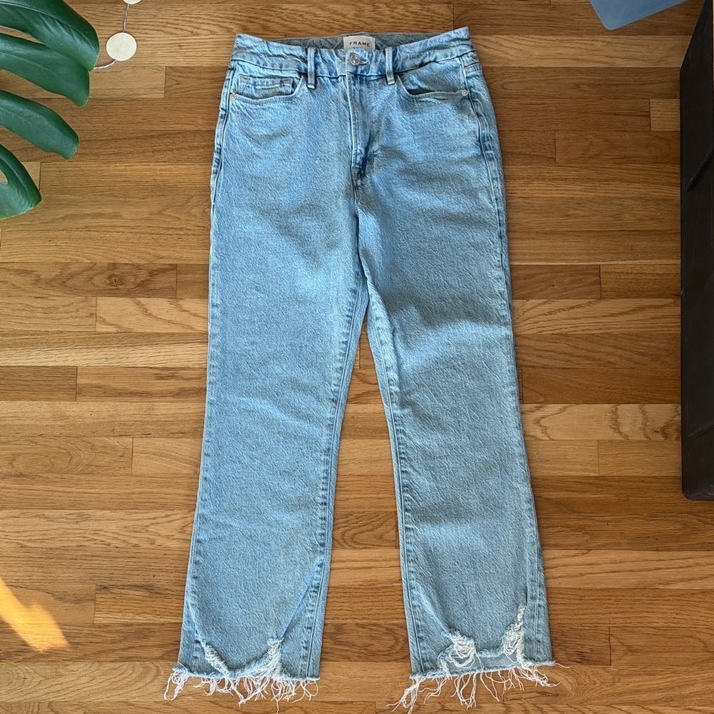 Frame - Le Super High Crop Mini Boot Raw size 27